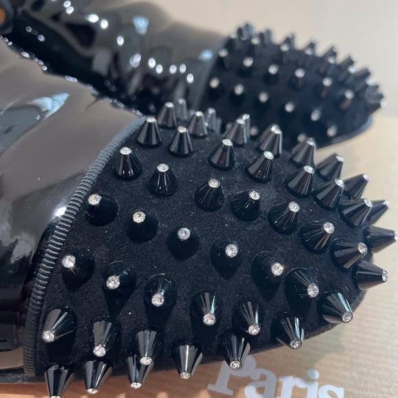 COPY - Men’s Christian Louboutin “Spooky 2 Flat” Black Patent Oxford - Picture 4 of 11